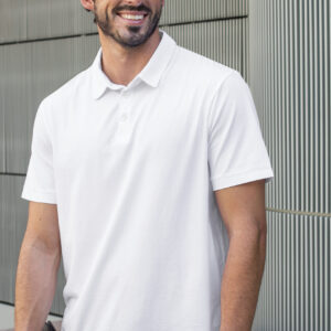 CAMISA TIPO POLO HOMBRE COLOR BLANCO