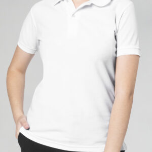 CAMISA TIPO POLO MUJER COLOR BLANCO